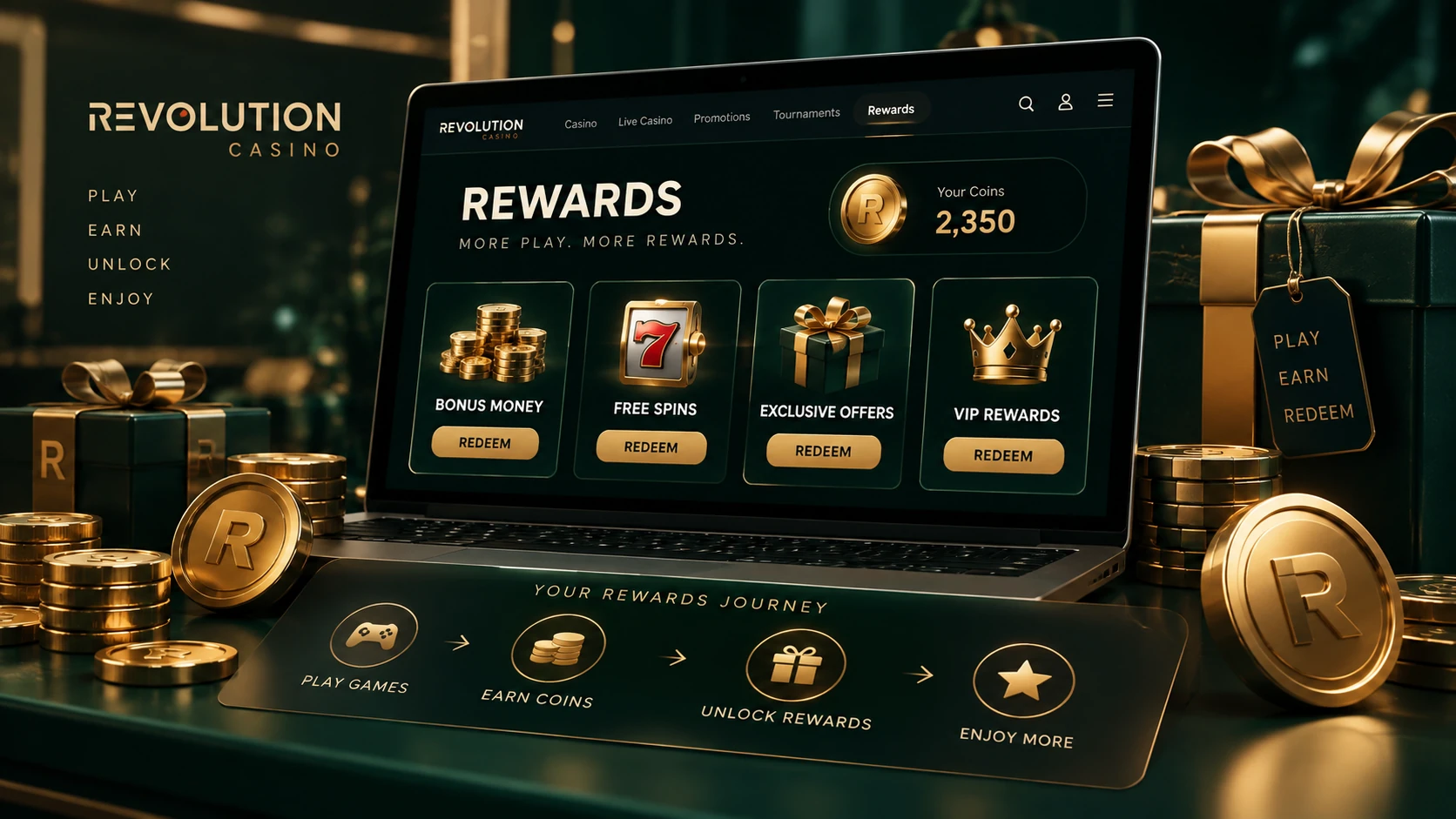 Rewards at Revolution Casino